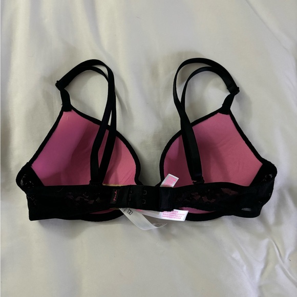 PINK Wear Everywhere T-shirt Lightly Lined Flower Lace Bra - Picture 2 of 3